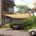 9.8x13'' Sun Shade Sail UV Top Cover Outdoor Canopy Patio  Rectangle Sand   